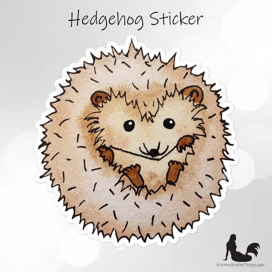 Sticker - Hedgehog Die Cut Vinyl Sticker