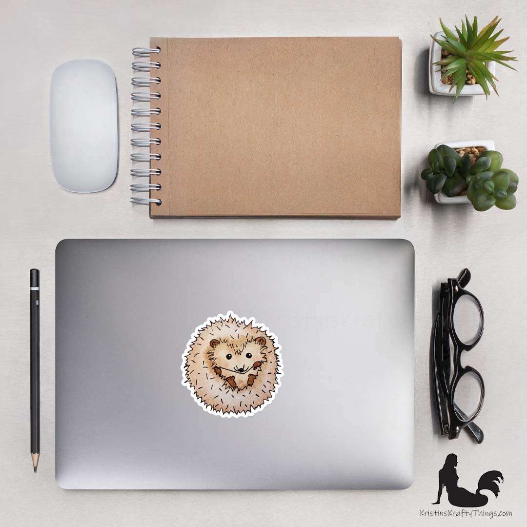 Sticker - Hedgehog Die Cut Vinyl Sticker