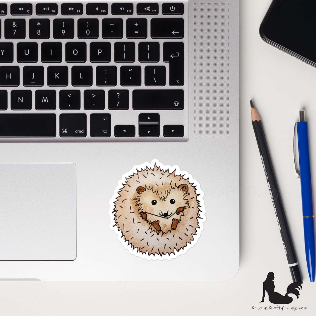 Sticker - Hedgehog Die Cut Vinyl Sticker