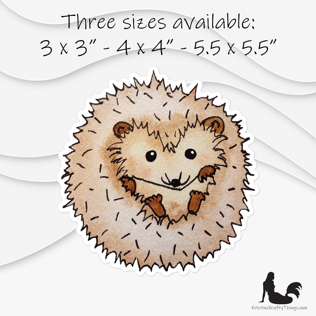 Sticker - Hedgehog Die Cut Vinyl Sticker
