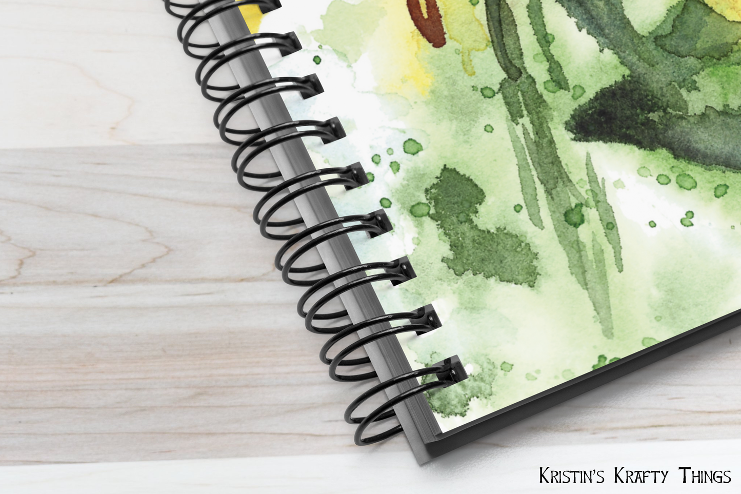 Notebook - Watercolor Sunflower Print
