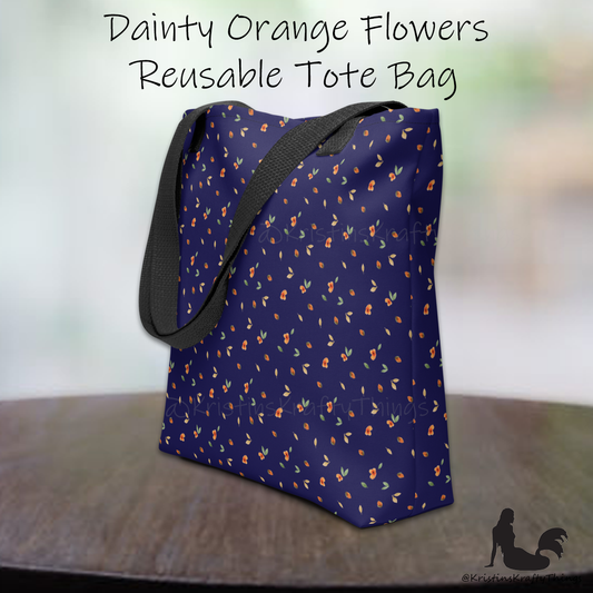 Tote Bag - Ditsy Floral Navy