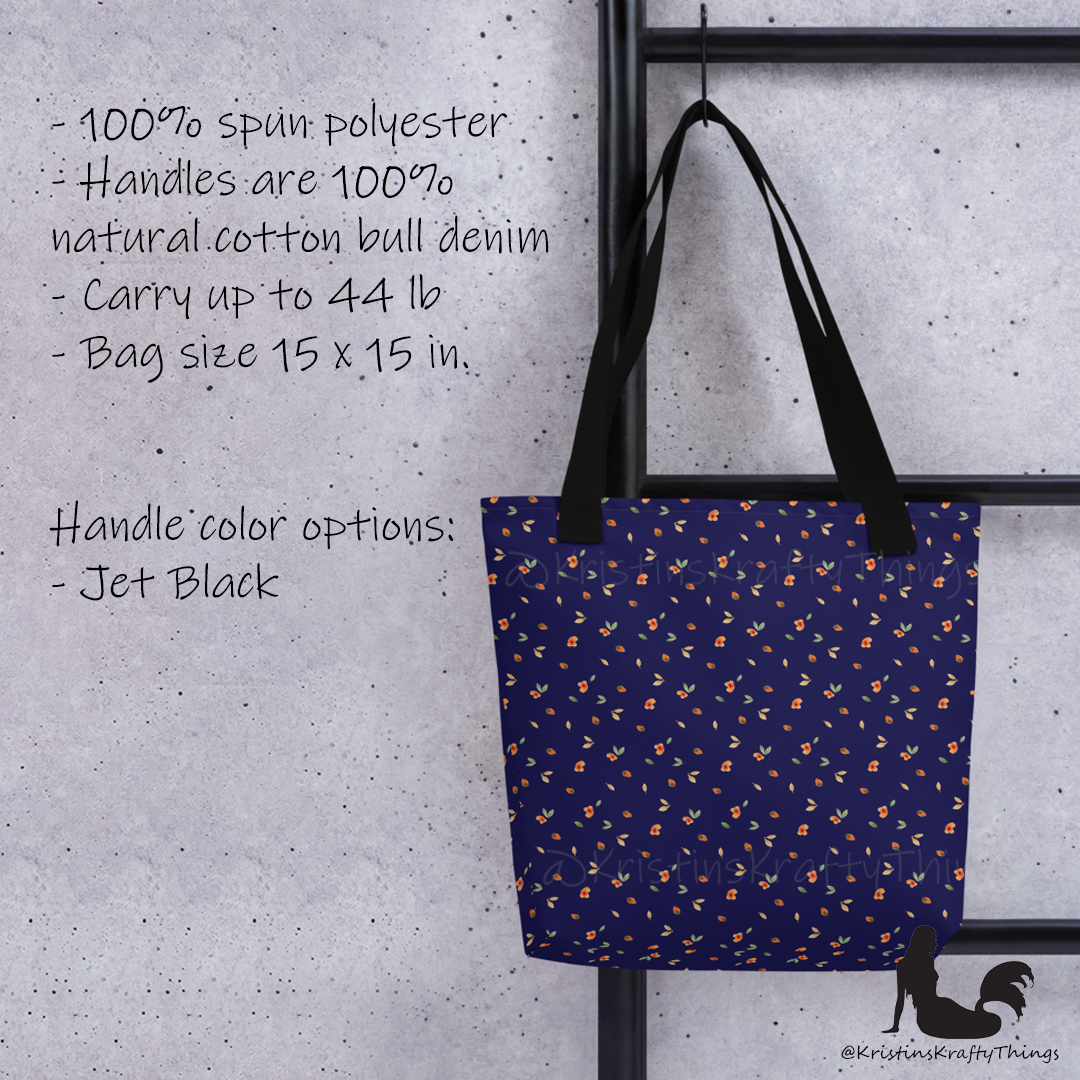 Tote Bag - Ditsy Floral Navy