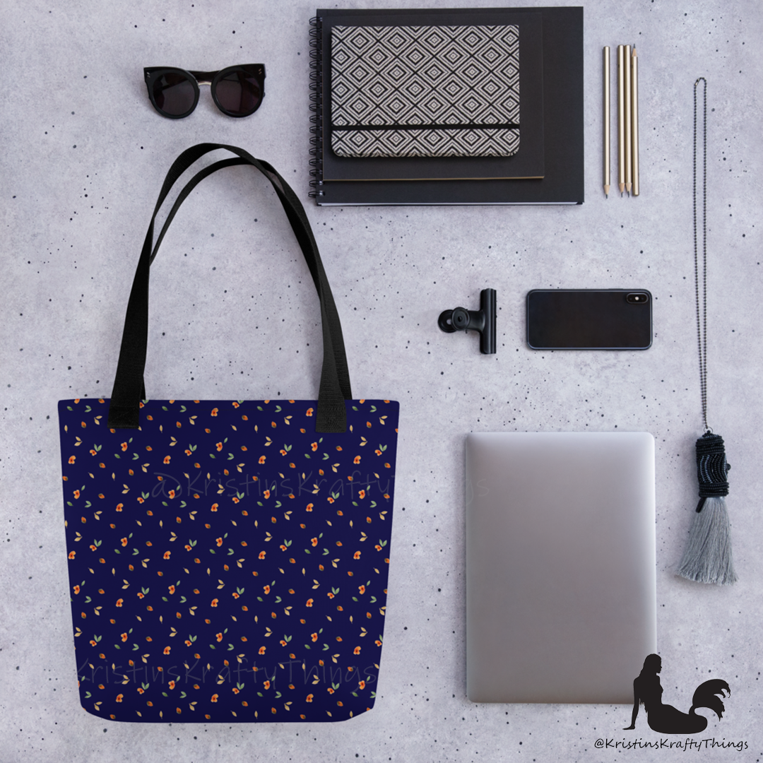Tote Bag - Ditsy Floral Navy