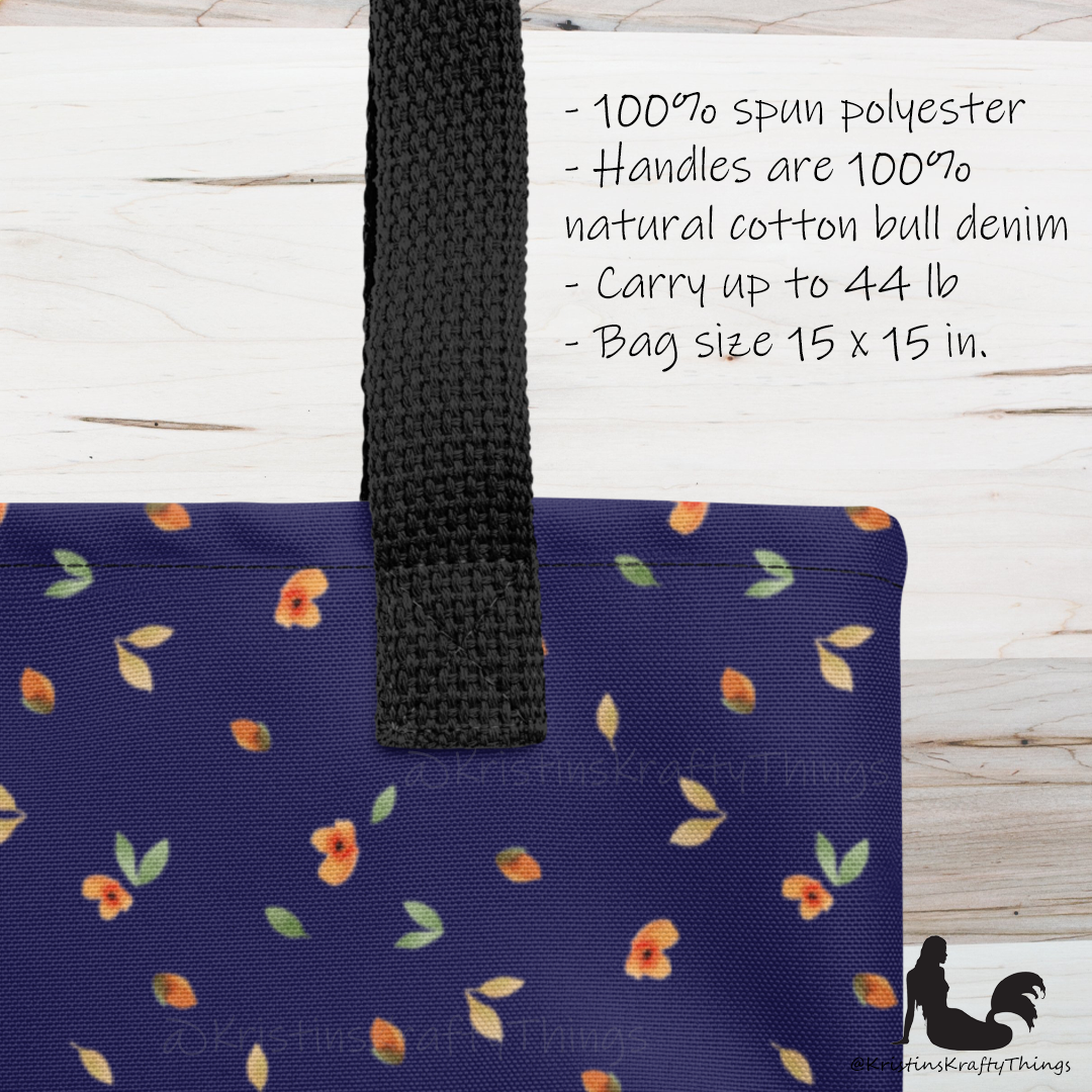 Tote Bag - Ditsy Floral Navy