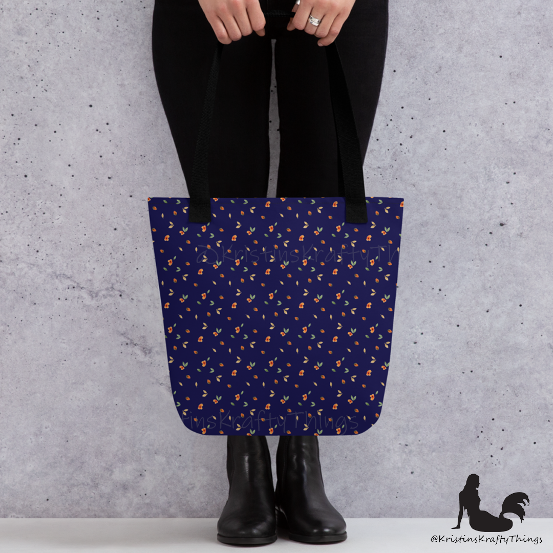 Tote Bag - Ditsy Floral Navy