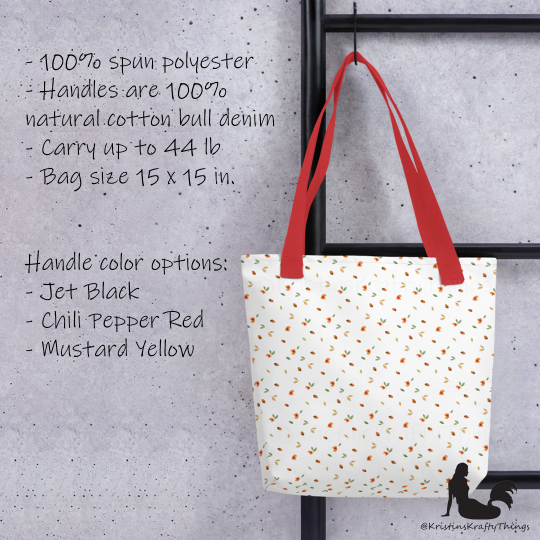 Tote Bag - Ditsy Floral White