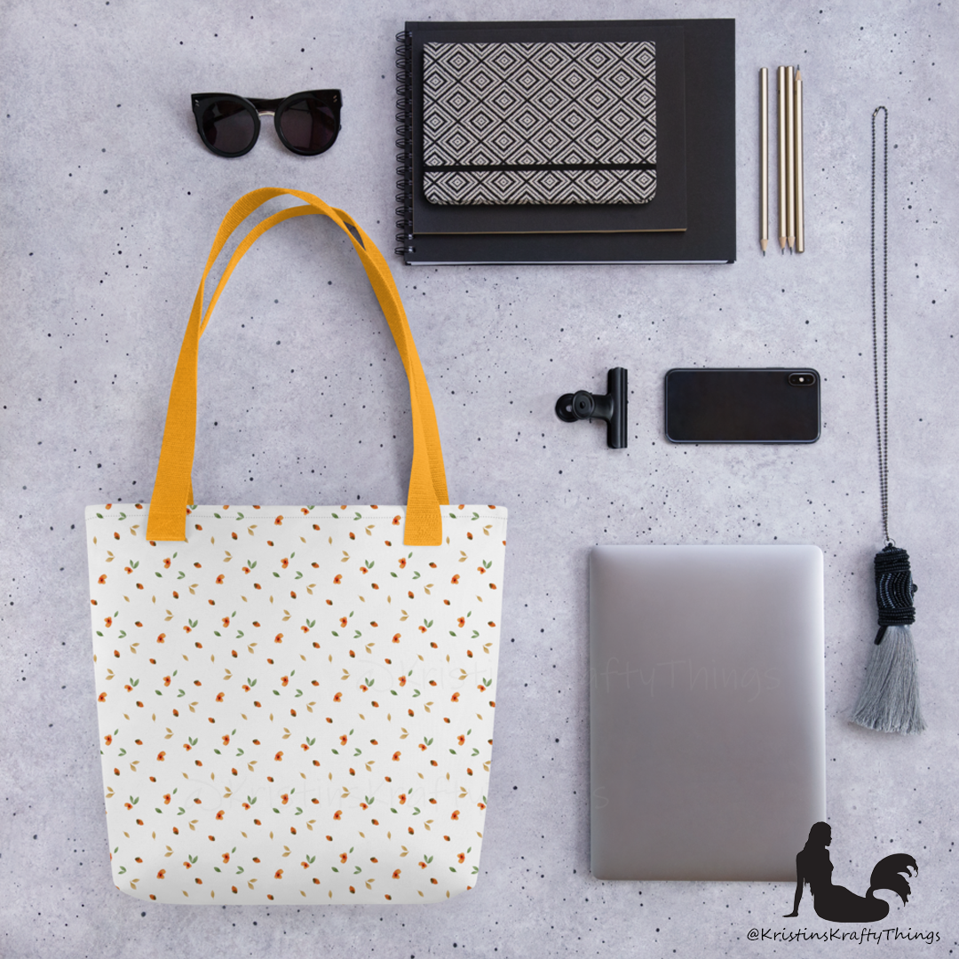 Tote Bag - Ditsy Floral White