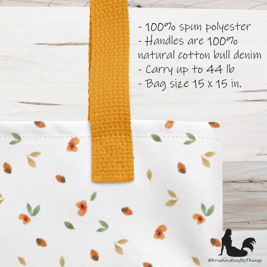 Tote Bag - Ditsy Floral White