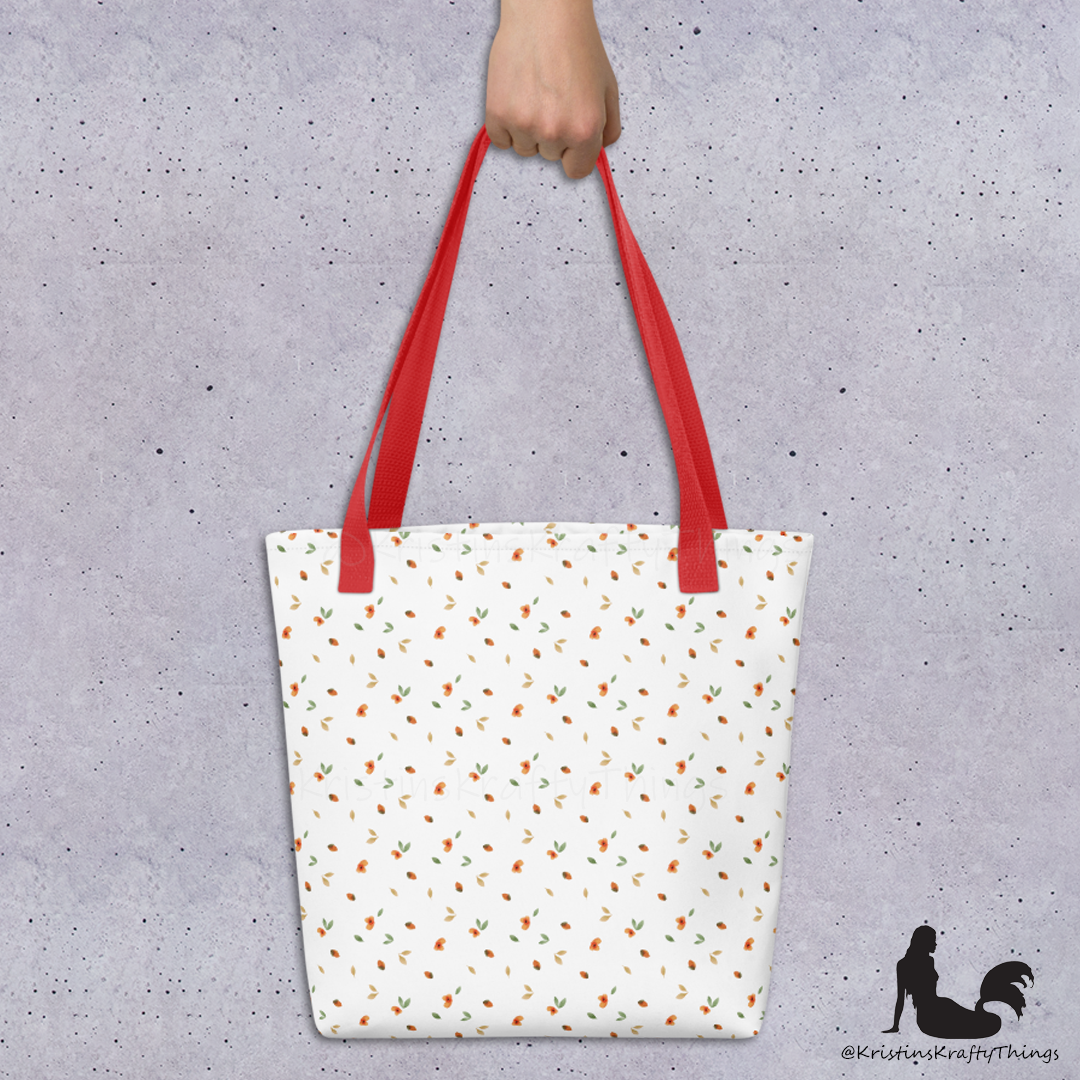 Tote Bag - Ditsy Floral White