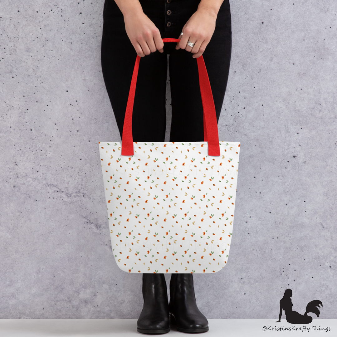 Tote Bag - Ditsy Floral White