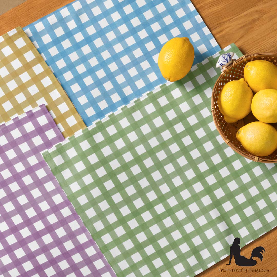 Dining - Gingham Colors Placemat Set of 4