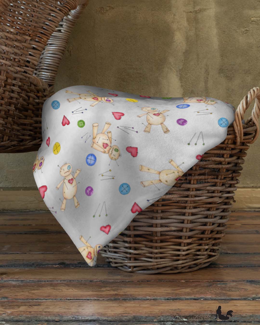 A Throw Blanket - Painted Poppet Fleece Blanket