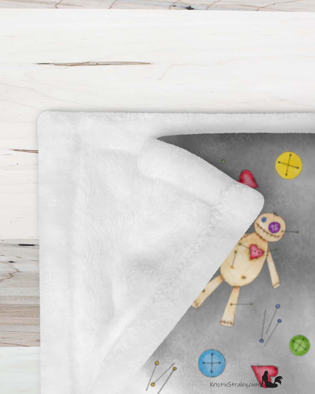 A Throw Blanket - Painted Poppet Fleece Blanket