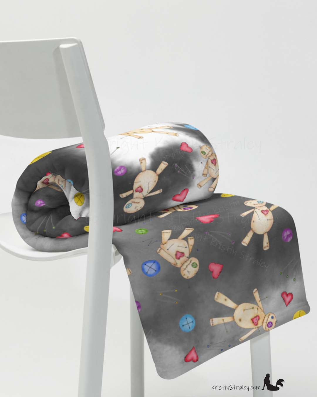 A Throw Blanket - Painted Poppet Fleece Blanket