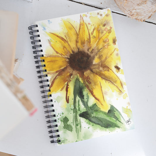 Notebook - Watercolor Sunflower Print