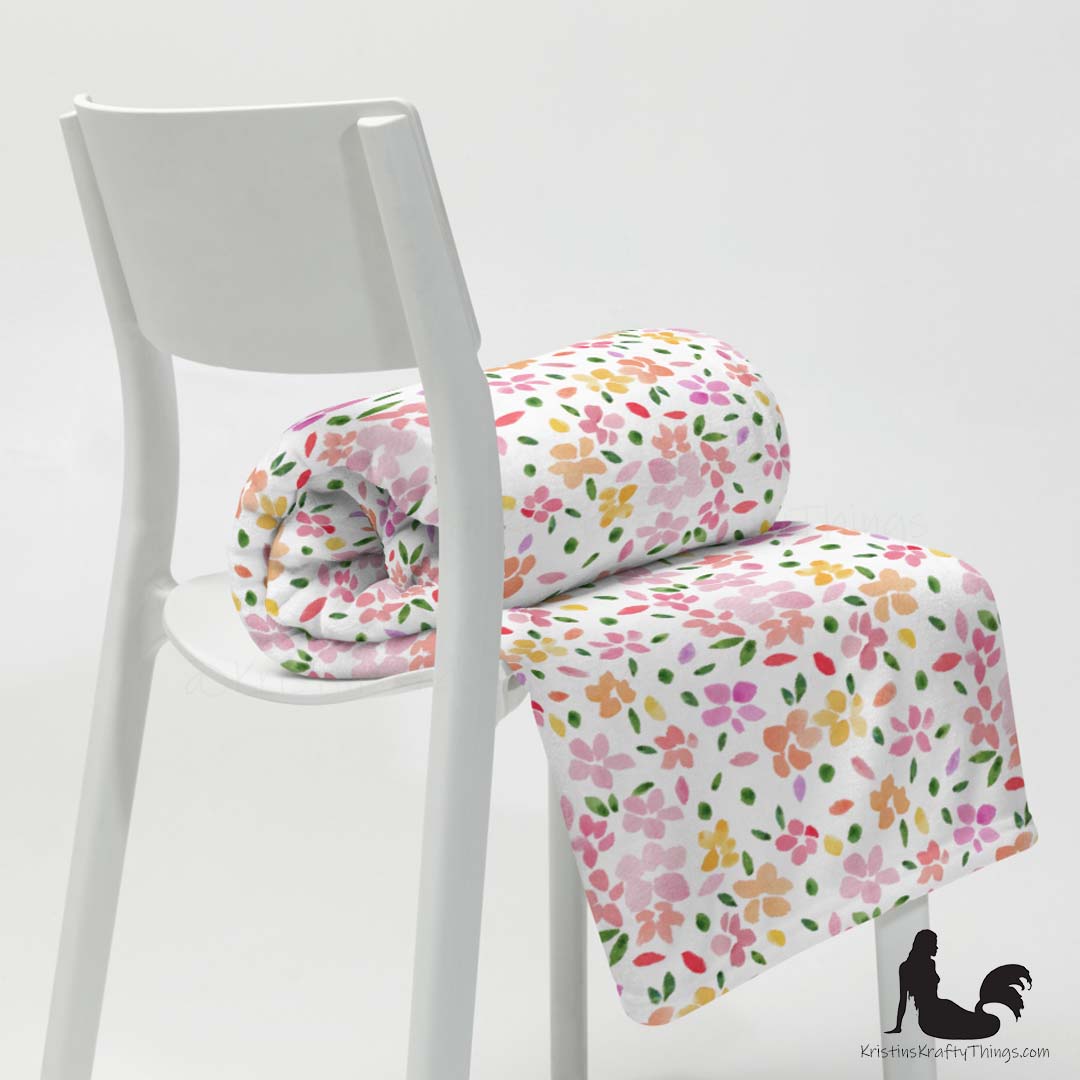 Throw Blanket - Spring Flowers Fleece Blanket