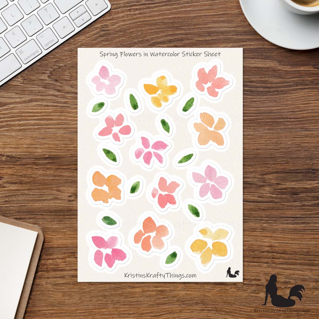 Sticker Sheet - Spring Flowers
