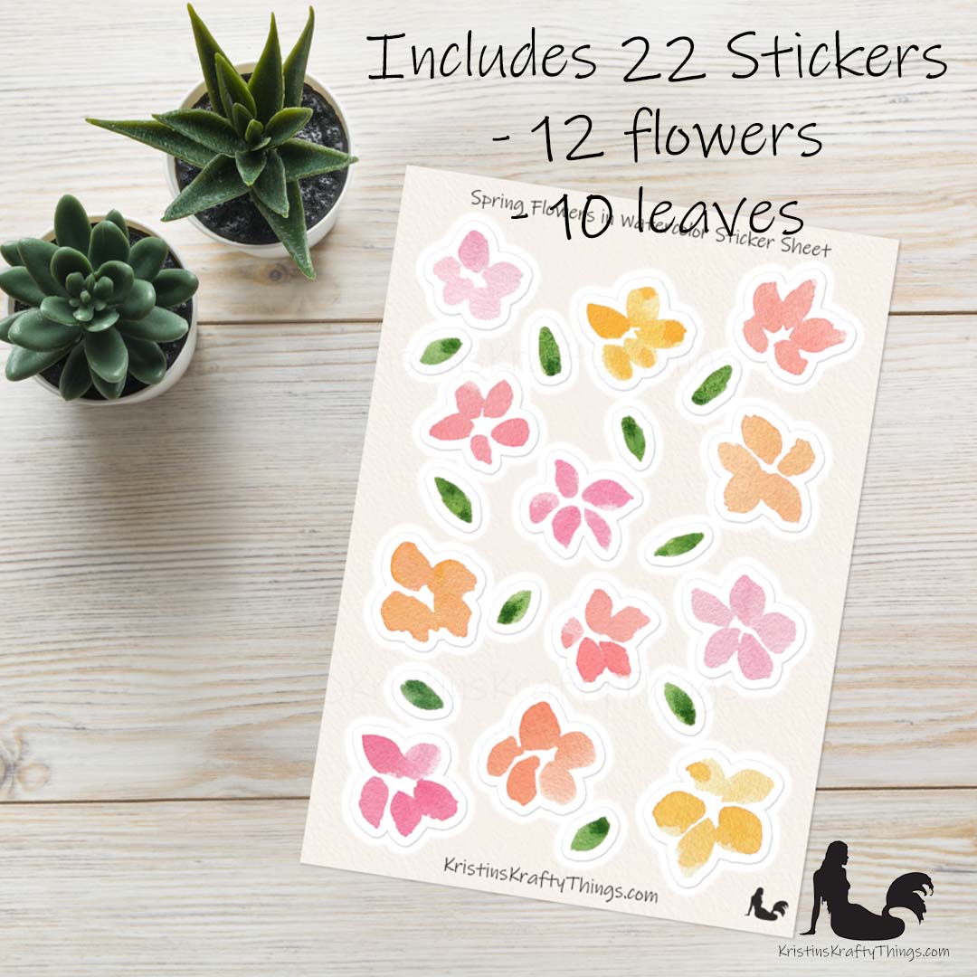 Sticker Sheet - Spring Flowers