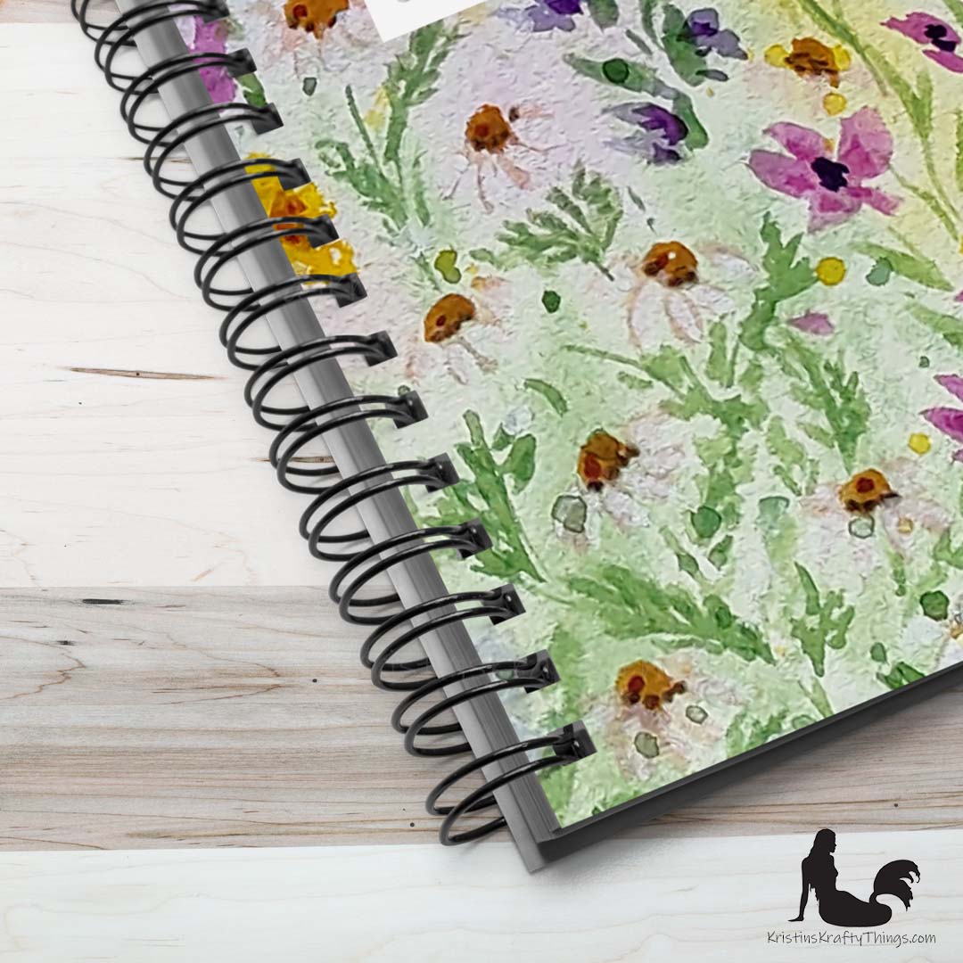 Notebook - Watercolor Wildflowers Inspirational Notebook