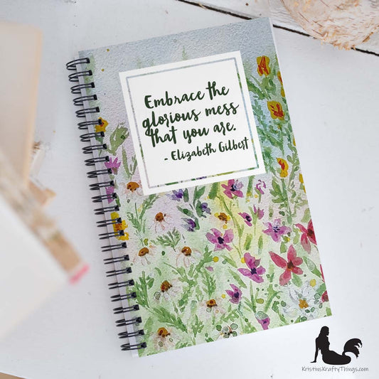 Notebook - Watercolor Wildflowers Inspirational Notebook