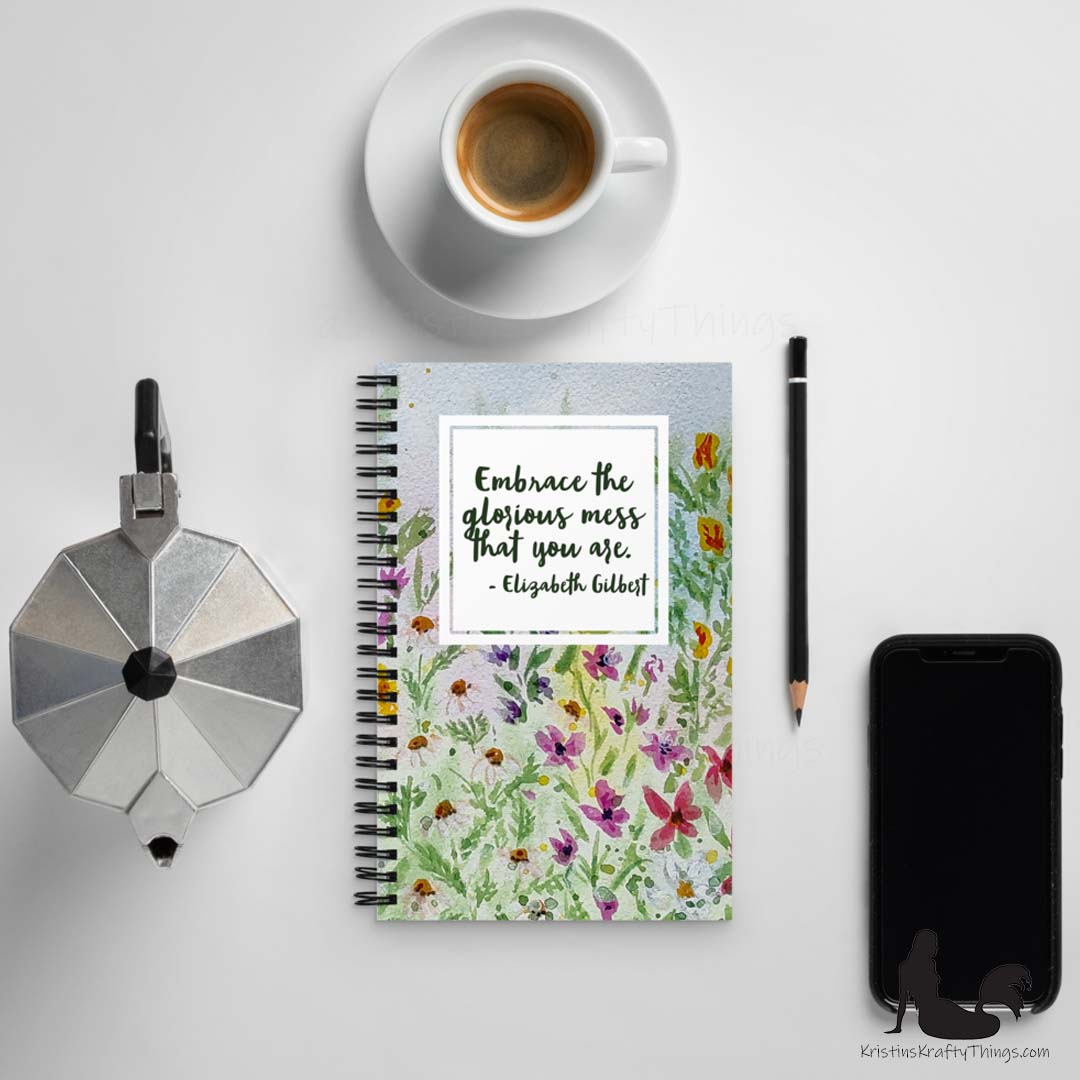 Notebook - Watercolor Wildflowers Inspirational Notebook