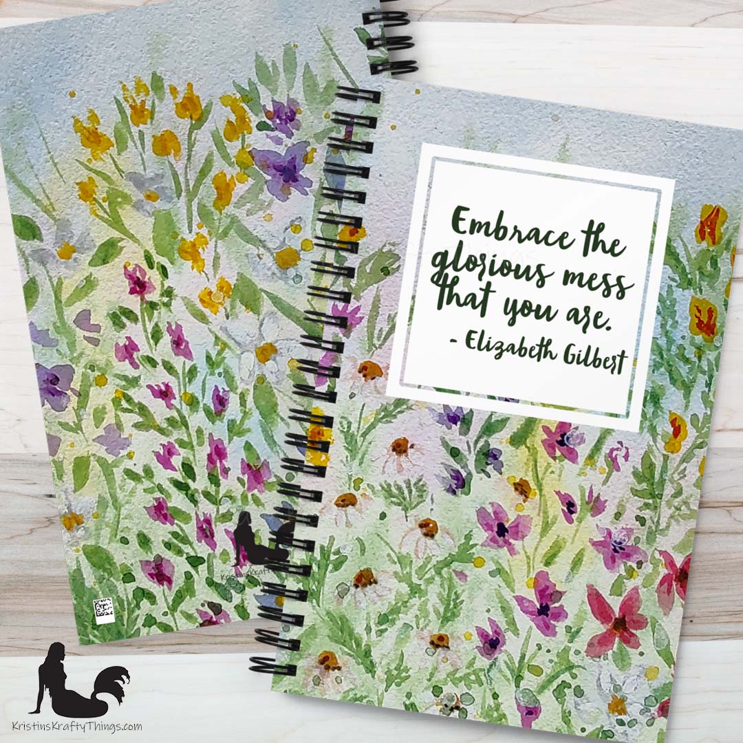 Notebook - Watercolor Wildflowers Inspirational Notebook