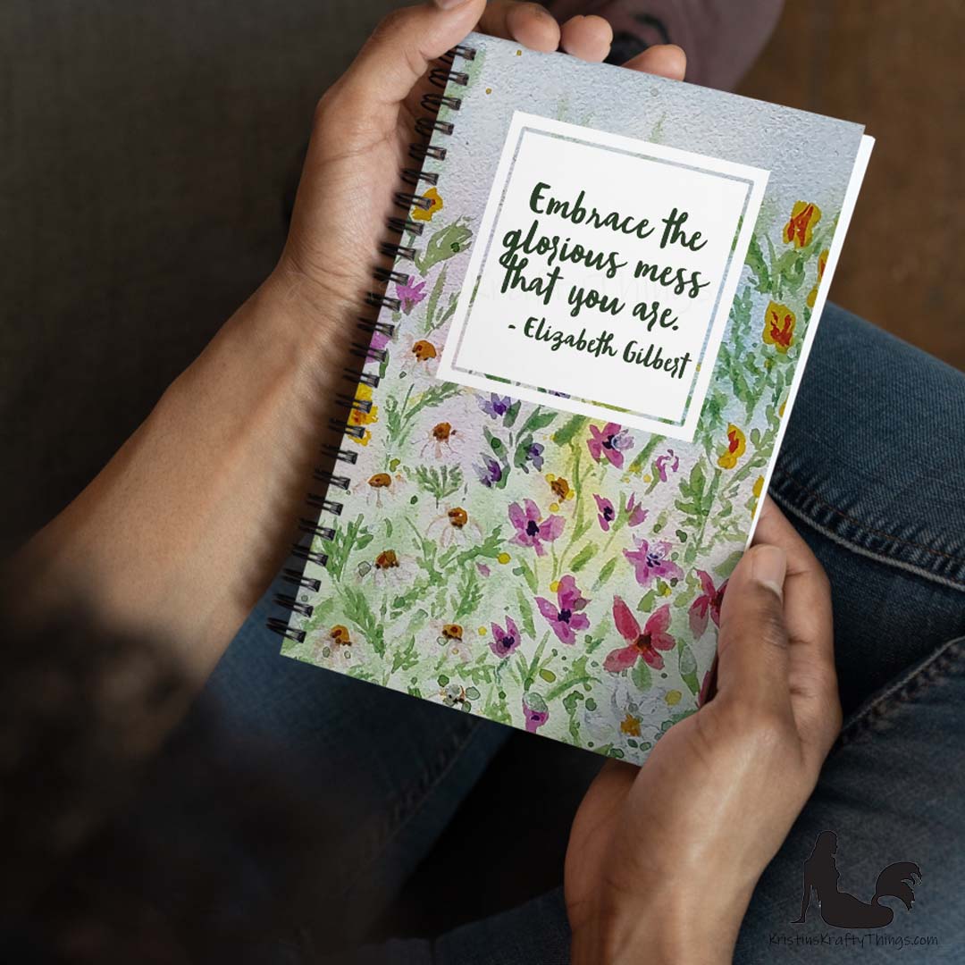 Notebook - Watercolor Wildflowers Inspirational Notebook